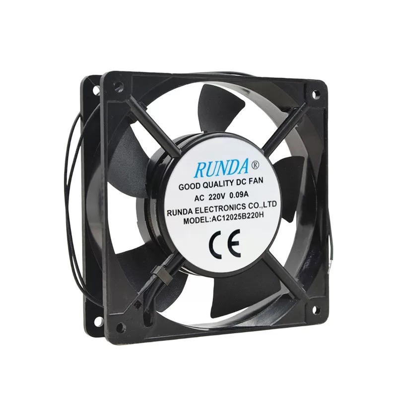 全新RUNDA AC12025B220H 220V 0.09A 电焊机机箱机柜散热风扇12CM