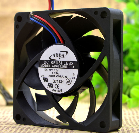 台湾协喜 adda 7cm 7015 12v 0.20a ad0712hb-d93 cpu 散热风扇
