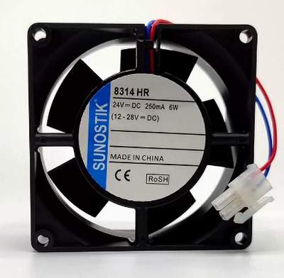 原装德国ebmpapst 8314HR 8032 24V 6.0W 8CM 变频器双滚珠风扇