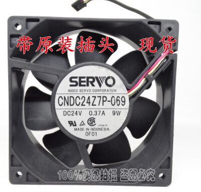 原装伺服SERVO 12038 CNDC24Z7P-069 24V 0.37A 9W 3线散热风扇