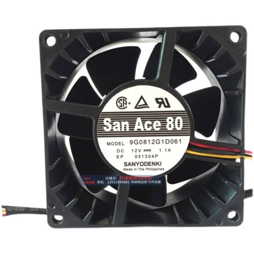 三洋SANYO 9G0812G1D061 8038 12v 1.1A 8CM机箱UPS山特散热风扇