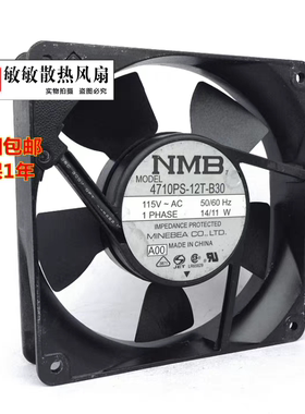 NMB4715FS-12T-B4012CM12038115V1817W金属耐高温散热风扇