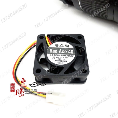 全新三洋 SanAce40 109P0424H7D27 24V 0.08A 4015 4CM变频器风扇
