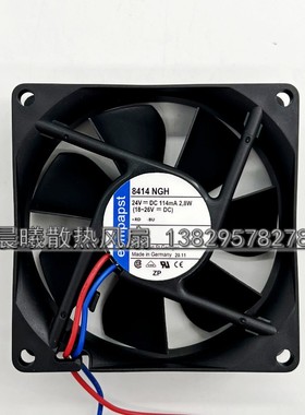 8414NGH 原装德国ebmpapst 24V 114MA 2.8W 80*80*25设备轴流风扇