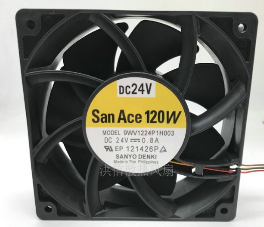SANYO/三洋 9WV1224P1H003 12038 DC24V 0.8A 4线 12厘米散热风扇