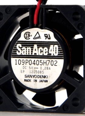 正品109P0405H702 DC5V 0.28A 原装日本三洋SANYO 40*40*15MM轴流