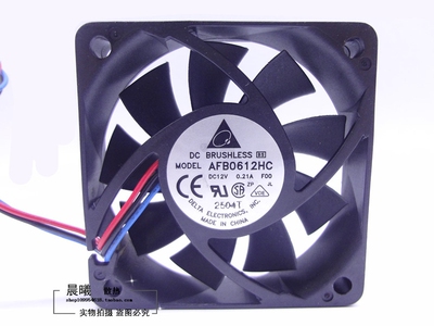 原装台达AFB0612HC 12V 0.21A 6013 6CM 6015 三针双滚珠电源风扇
