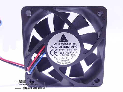原装台达AFB0612HC 12V 0.21A 6013 6CM 6015 三针双滚珠电源风扇