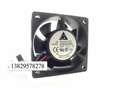 台达 AFB0624HH 6025 24V 0.14A 6CM 变频器工控机 测速散热风扇
