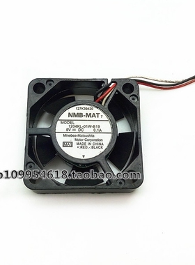 原装 NMB-MAT 1204KL-01W-B19 3CM 3010 5V 0.1A 3线小型散热风扇