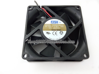AVC 8025 24V 0.26A 8CM 8厘米 2线 变频器 机箱风扇 DA08025B24U
