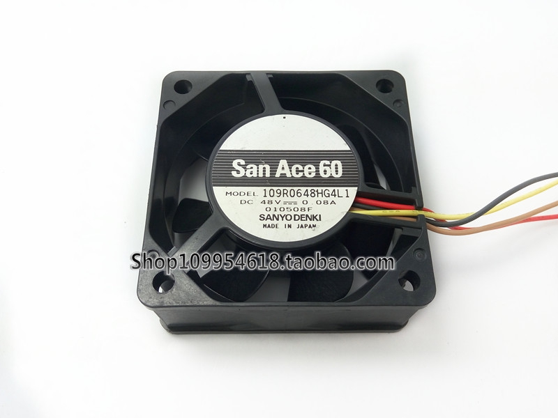 全新三洋SANYO 109R0648HG4L1 6025 48V 0.08A 6CM厘米变频器风扇