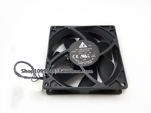 台达 QUR0912VH 9025 12V 0.60A 9CM/厘米 4线温控 电脑机箱 风扇
