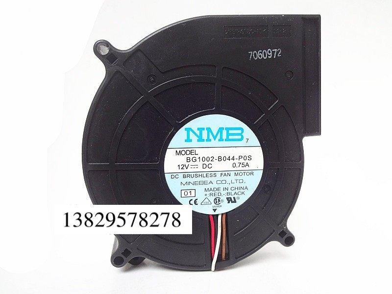 NMB 12V 0.75A 10厘米涡轮鼓风机 投影机散热风扇BG1002-B044-POS