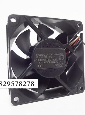 原装 NMB 2810KL-04W-B46 12V 0.24A 7CM 7025 4线温控 机箱风扇