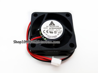台达 4020 24V 0.11A 4CM/厘米 双滚珠 2线 变频器风扇 AFB0424HD