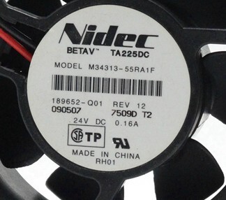 NIDEC M34313-55RA1F 6025 24V 0.16A 6CM/厘米 2线 变频器风扇