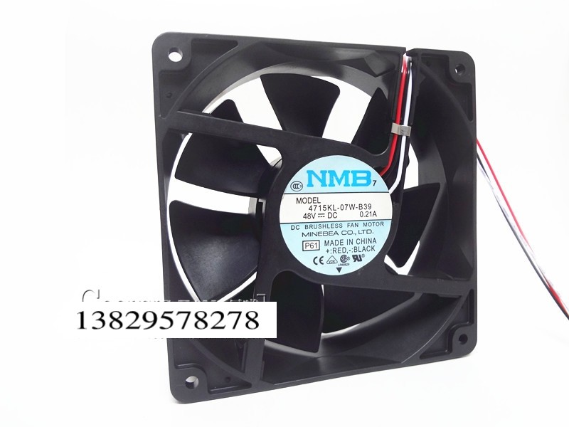 原装NMB 12038 DC48V 4715kl-07w-B39 12CM厘米 0.21A 变频器风扇