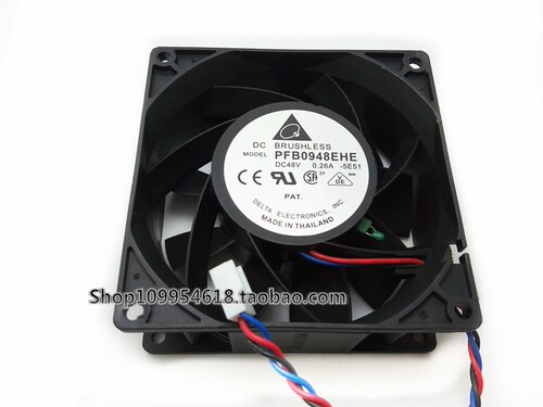 台达 9038 48V 0.26A 9CM 双滚珠 服务器 变频器 风扇 PFB0948EHE