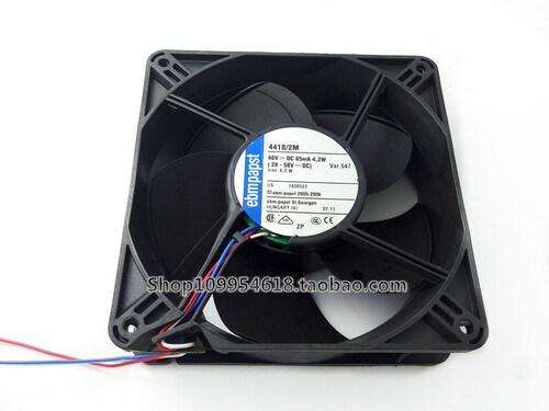 德国 EBMPAPST 4418/2M 12038 48V 4.2W 12厘米 变频器散热风扇
