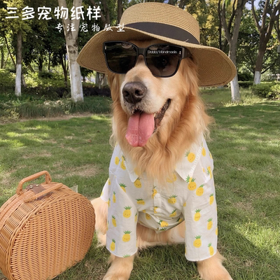 三多宠物纸样衬衫模板