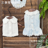 娃娃领甜美连衣裙模板 裙纸样森林系图纸短款 法式 复古猫狗衣服衬衫