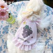 三多狗狗宠物衣服吊带裙子纸样比熊泰迪狗猫咪公主背心裙图纸模板