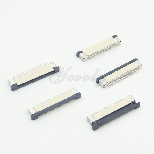 FPC连接器 抽拉式 下接 0.5S-40P-X 40PIN 脚间距 0.5MM 扁平