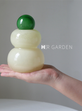 hergarden玻璃葫芦花瓶高级桌面