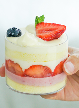 200ML圆形慕斯杯布丁杯蛋糕甜品杯一次性硬塑料杯子透明圆杯创意