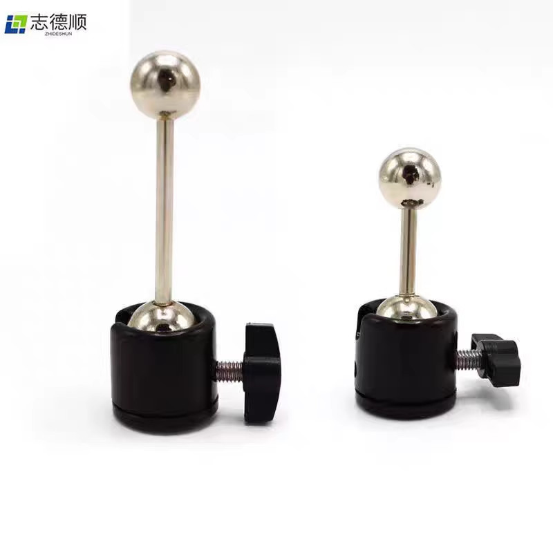 双球头金属小云台17mm圆球360度旋转悬臂手机平板夹支架直播i配件图片