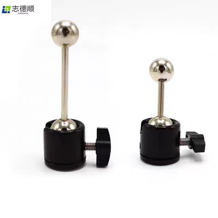 双球头金属小云台17mm圆球360度旋转悬臂手机平板夹支架直播i配件