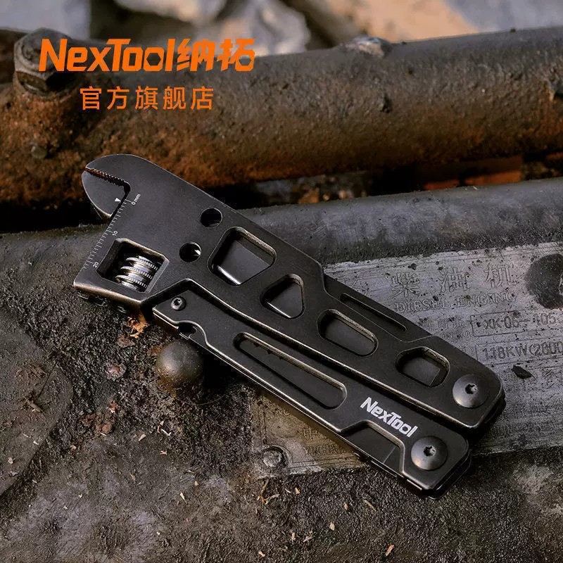纳拓多功能扳手刀户外组合工具小刀螺丝刀木锯折叠便携应急黑防身