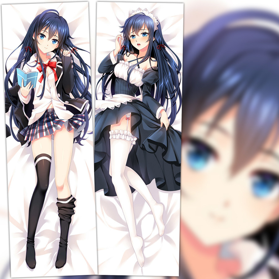 我的青春恋爱物语 雪乃 原创 枕套 美女御姐等身抱枕 动漫靠枕diy