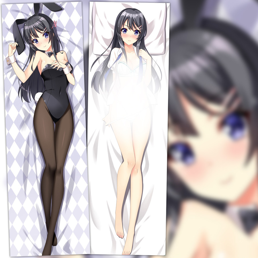 等身抱枕樱岛麻衣周边青春猪头少年不会梦见兔女郎学姐靠枕套含芯