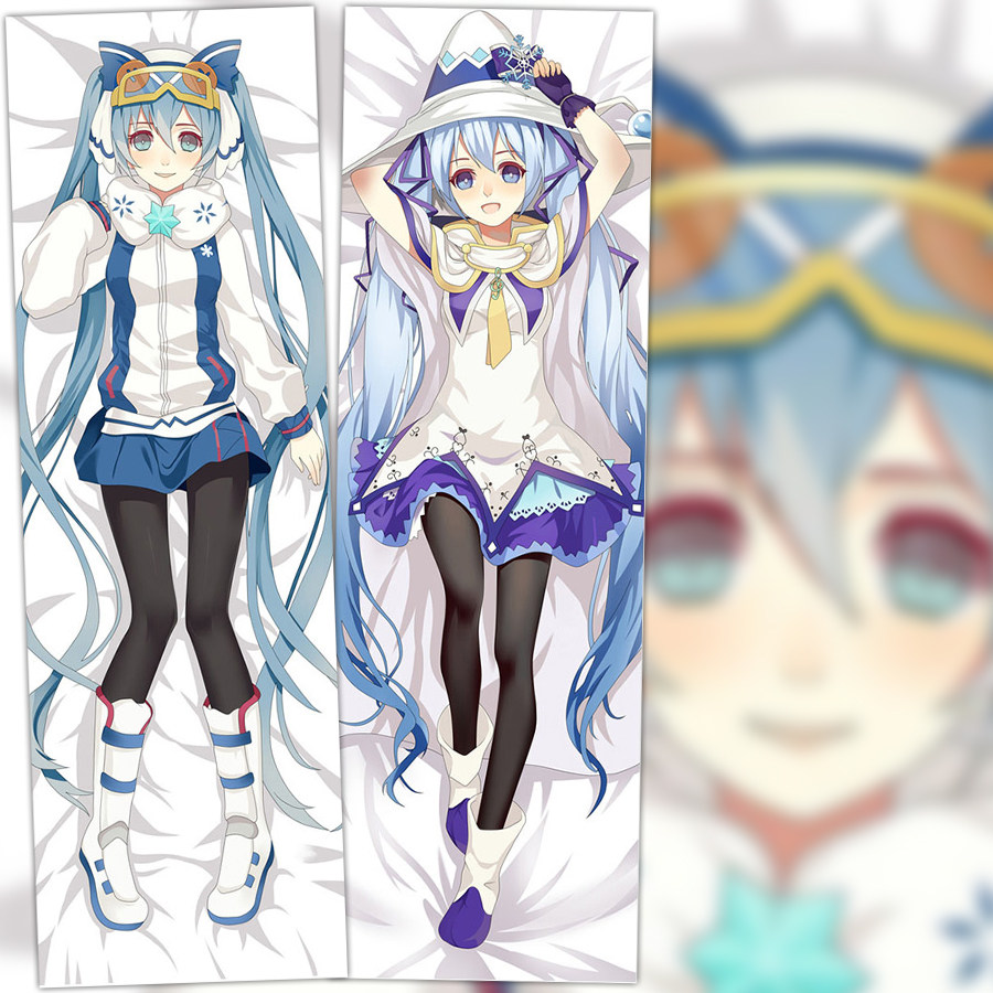 初音未来 动漫周边二次元等身抱枕miku雪初音全身靠枕套宅男礼物