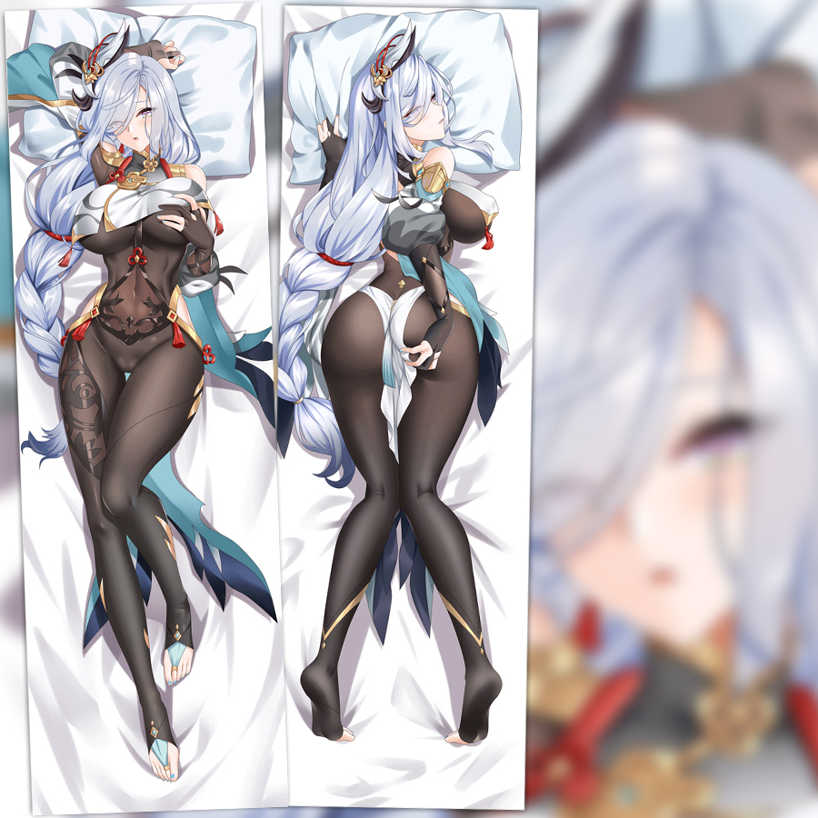 原神动漫周边申鹤ShenHe等身抱