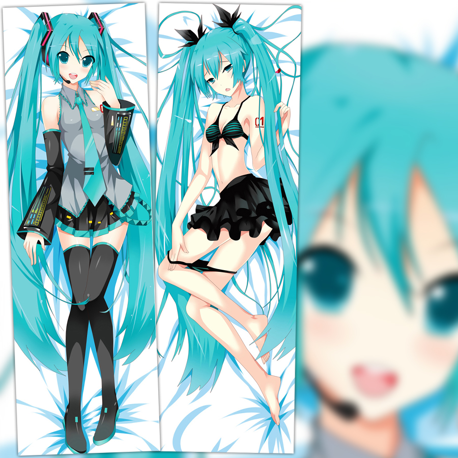 初音家动漫卡通等身抱枕初音二次