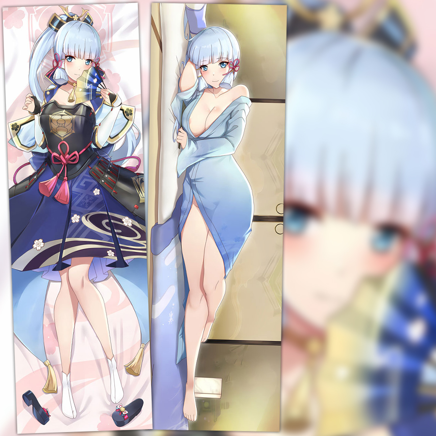 原神手游周边 神里绫华等身抱枕套游戏二次元长款抱枕来图定制