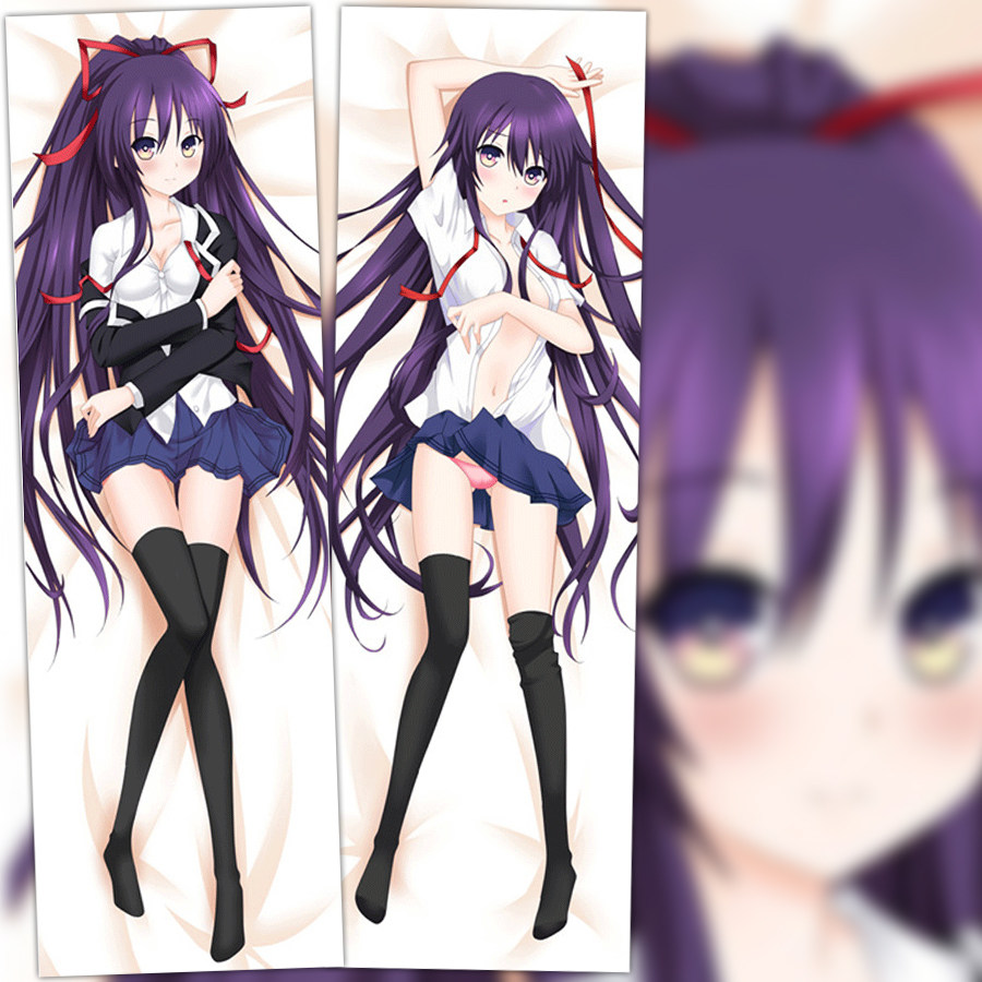 动漫 等身抱枕 约会大作战 夜刀神十香 抱枕套 靠枕 2wt周边