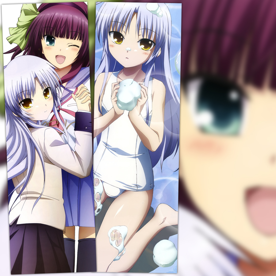 Angel Beats仲村由理立华奏动漫周边宅男靠枕等身抱枕来图定制