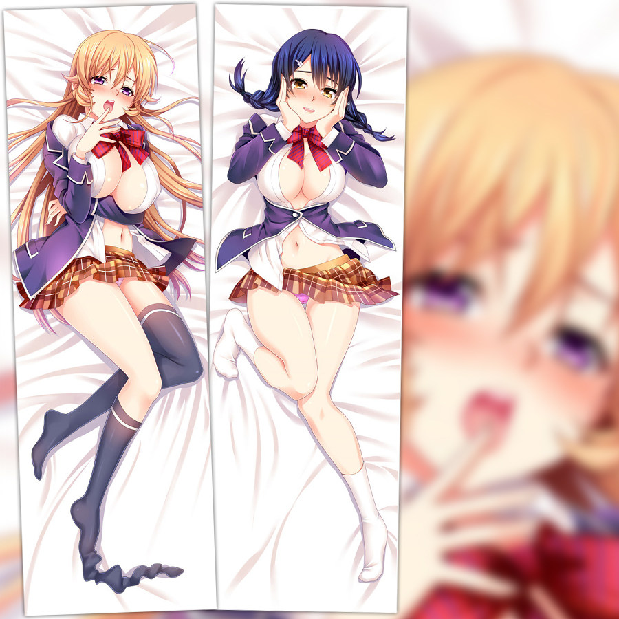 食戟之灵动漫周边双层等身抱枕 薙切绘里奈 田所惠 靠枕 2wt抱枕