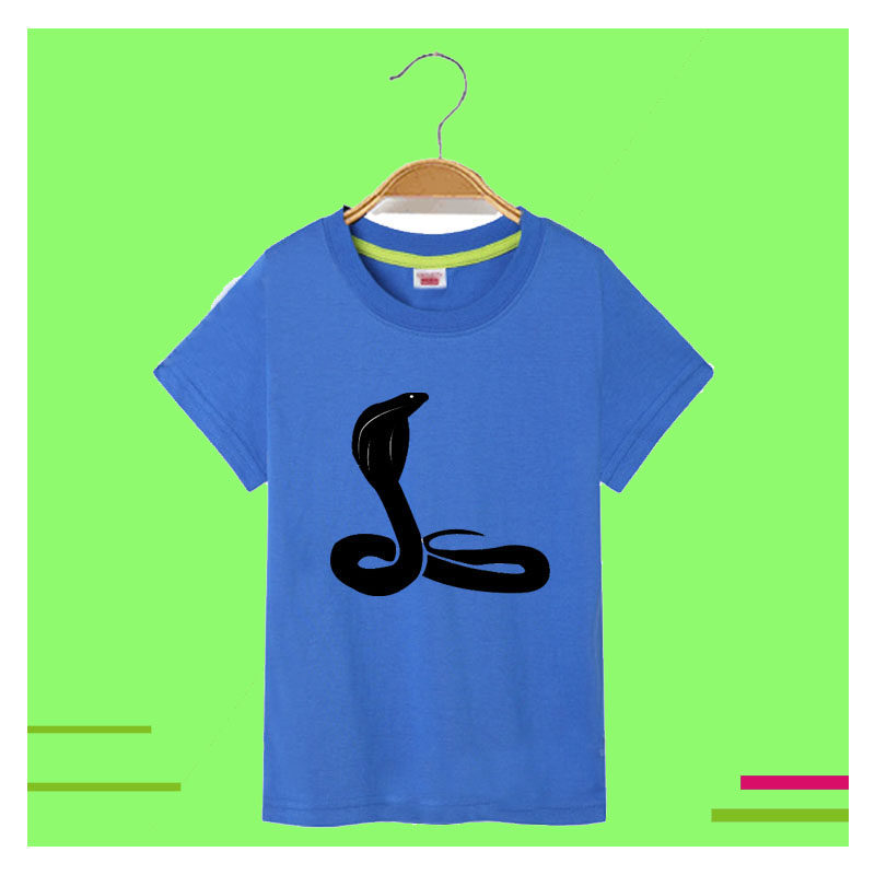 夏天属蛇儿童男女童装学生 上衣毒液毒蛇衣服 短袖T恤衫
