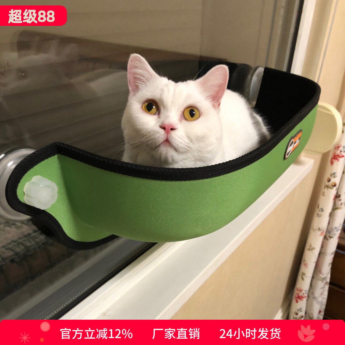 晒太阳猫窗台睡眠窝猫窝车载猫窝图片