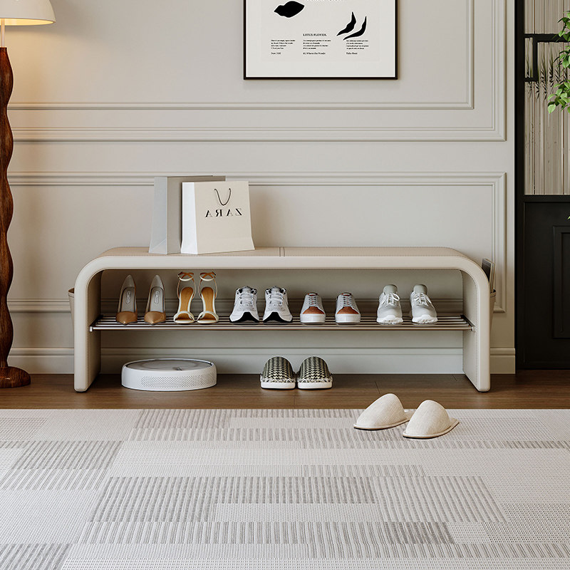 进门可坐穿鞋柜一体入户卧室床尾长条凳门口换鞋凳家用轻奢高级感,住宅家具,换鞋凳,淘宝优惠券,粉丝福利购,淘宝优惠卷