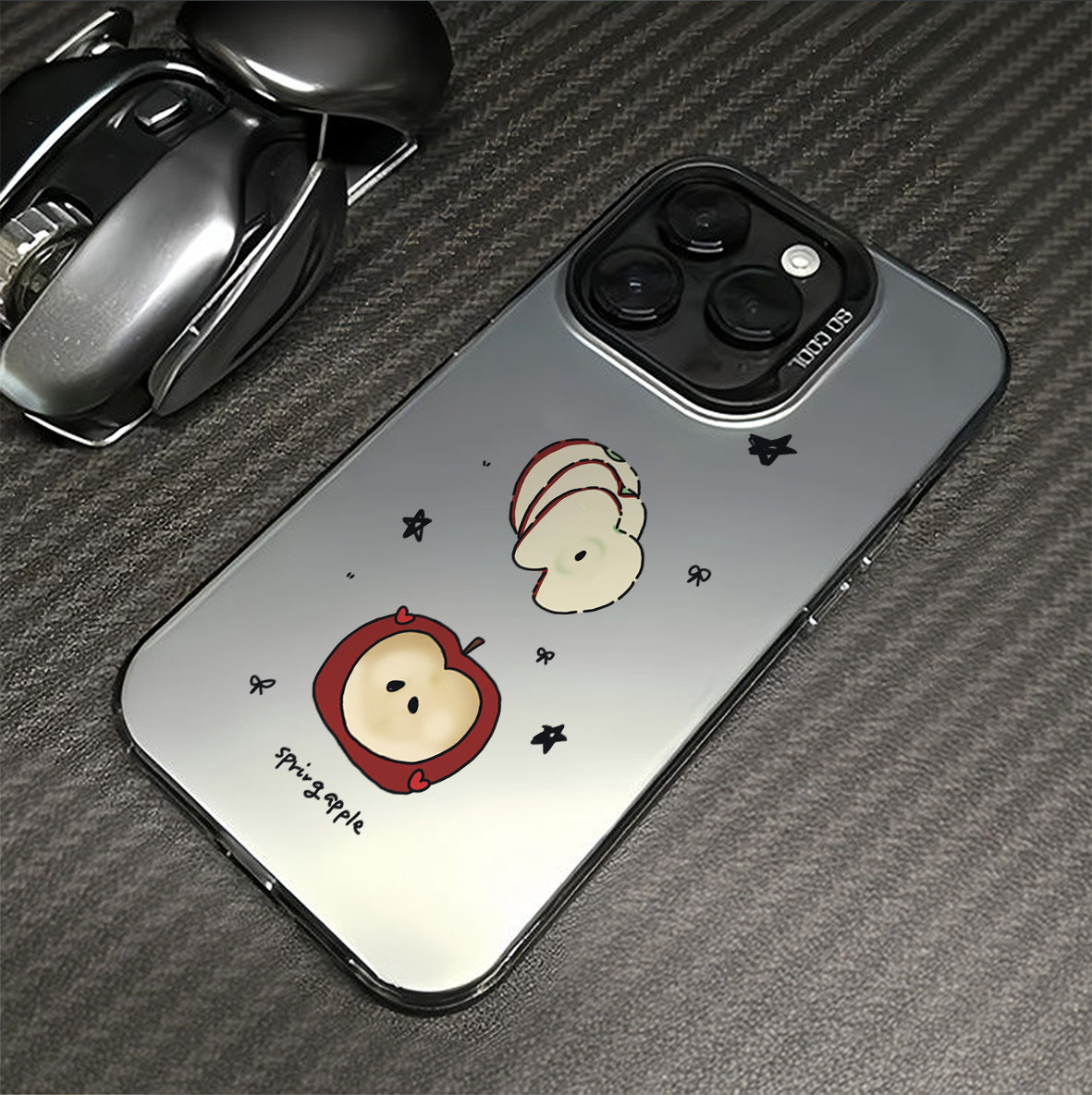 高级感简约星星适用苹果15promax手机壳iPhone14个性13新款12情侣少女pro男款11涂鸦plus镭射xs小众x防摔硬壳