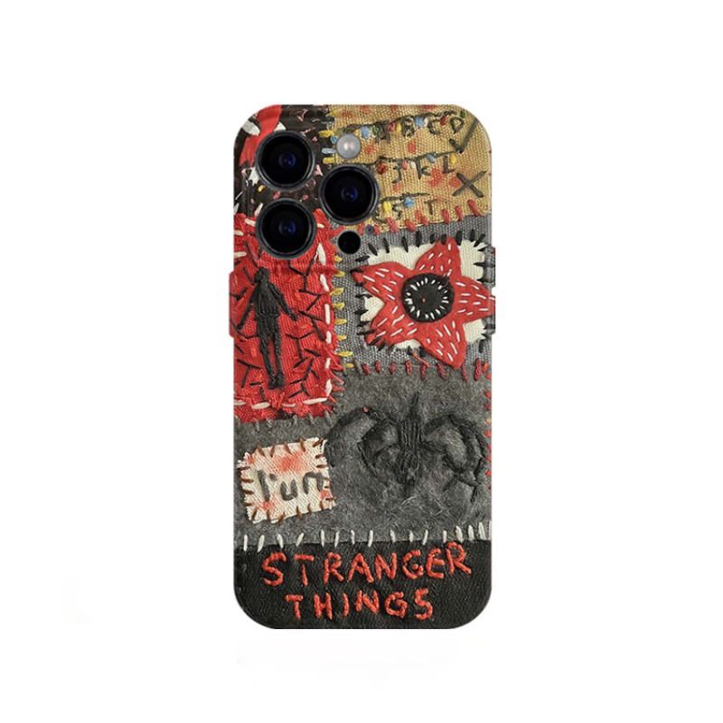 怪奇物语艺术适用苹果17promax手机壳iPhone16二合一菲林12新款11情侣14网红13卡通15plus小众xs全包防摔硬壳