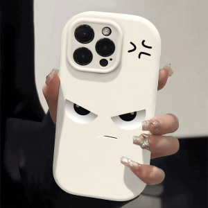 可爱简约凶凶表情适用苹果15手机壳iphone14新款pro创意max情侣13个性12小众14少女Pro高级11硅胶pm防摔x软壳