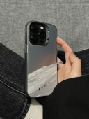 12创意17镭射plus磨砂iPhone硬壳 xr简约x个性 户外攀登适用于苹果15promax手机壳新款 14高级感13雪山xs男女款