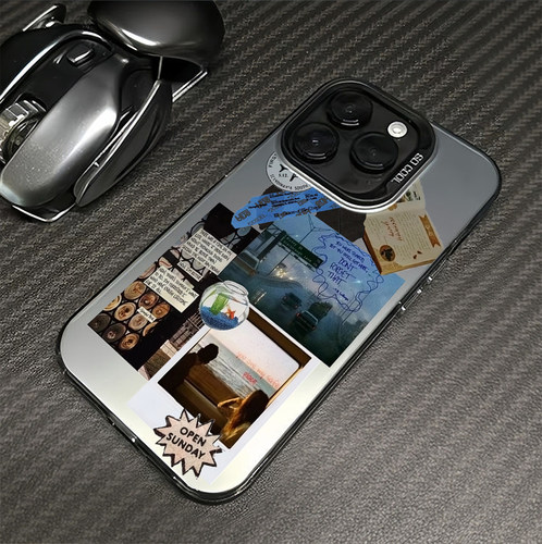 撞色IMD镭射磨砂壳